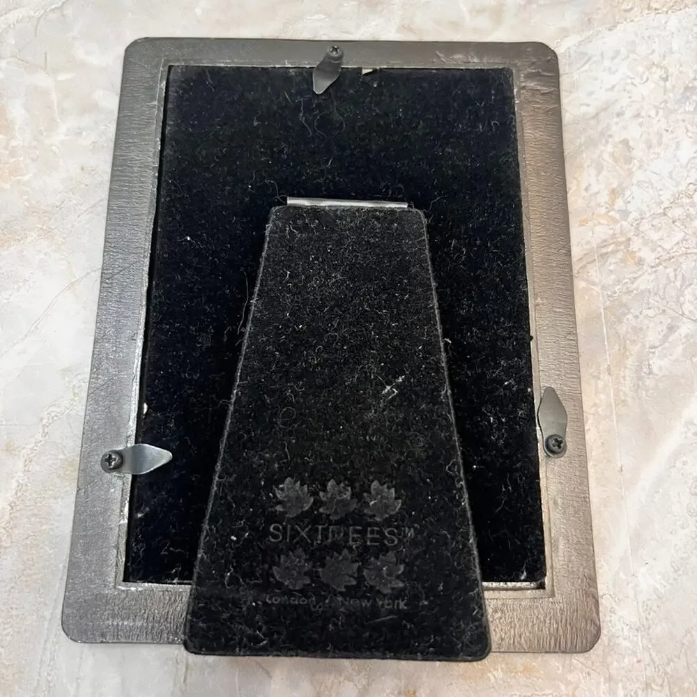 SixTrees Pewter Photo Frame 4.5 x 6 in Fish and Fishing Rod Design London NY